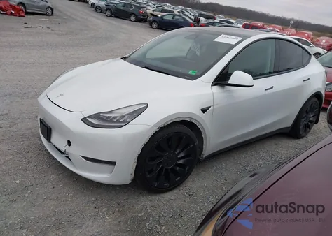 2020 Tesla Model Y Long Range Dual Motor All-Wheel Drive/Performance Dual Motor All-Wheel Drive from USA, damaged, VIN 5YJYGDEF8LF044398